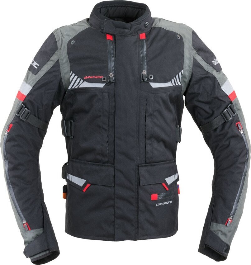 Moto striukė W-TEC Excellenta Evo Touring - Thunderstorm Gray 6XL kaina ir informacija | Moto striukės | pigu.lt