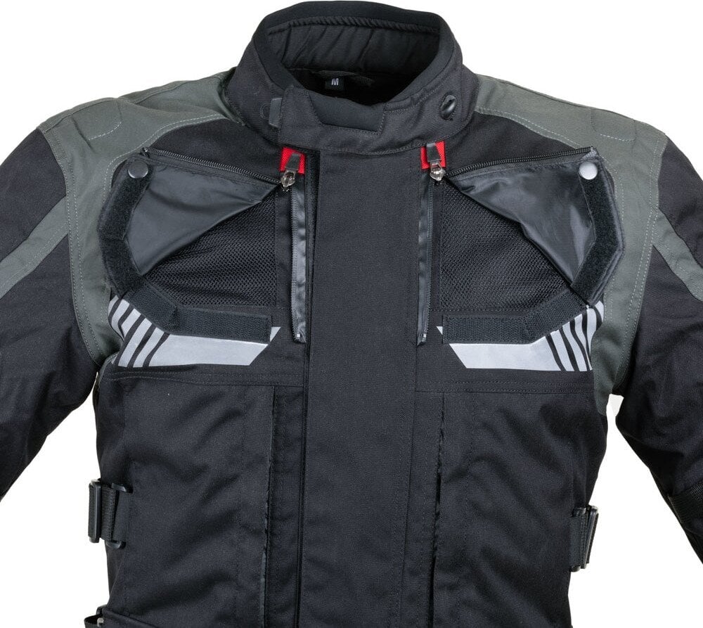 Moto striukė W-TEC Excellenta Evo Touring - Thunderstorm Gray 6XL kaina ir informacija | Moto striukės | pigu.lt