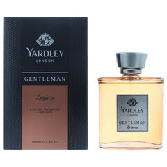 Tualetinis vanduo Yardley Of London Men's Gentlemen Legacy EDT vyrams, 100 ml kaina ir informacija | Kvepalai vyrams | pigu.lt