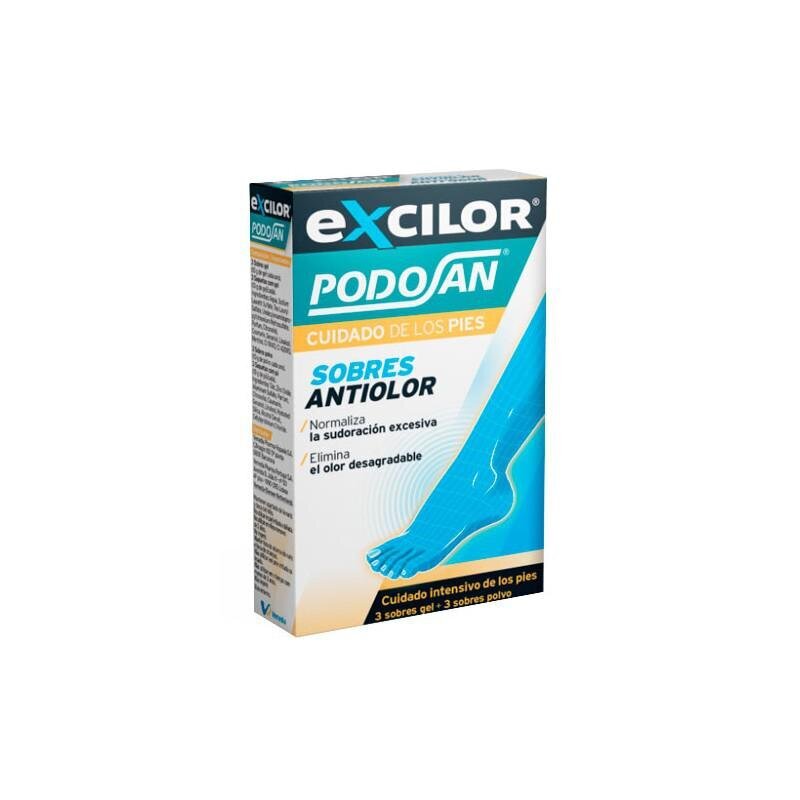 Pėdų dezodorantas Podosan Excilor Foot Deodorant, 6 vnt. цена и информация | Dezodorantai | pigu.lt
