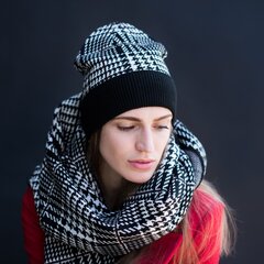 Komplektas žiemai moterims Art of Polo, juodas kaina ir informacija | Kepurės moterims | pigu.lt