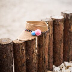 Vaikiška kepurė su snapeliu Art of Polo tamsiai smėlio spalvos, šviesiai mėlynas, šviesiai rožinė cz21202-2 kaina ir informacija | Kepurės, pirštinės, šalikai mergaitėms | pigu.lt
