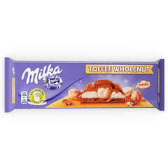 Шоколад Milka Toffee Nuts, 300г. цена и информация | Сладости | pigu.lt