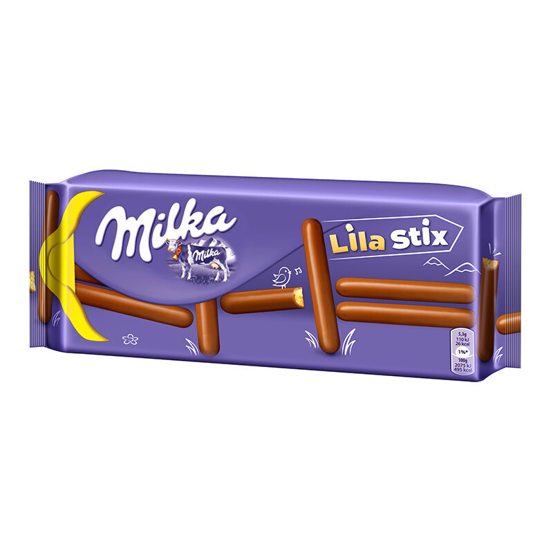 Sausainiai Milka Lila Stix, 112 g kaina ir informacija | Saldumynai | pigu.lt