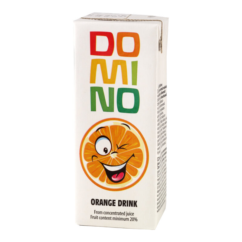Apelsinų sulčių gėrimas Domino, 200 ml цена и информация | Sultys, nektarai ir sulčių gėrimai | pigu.lt