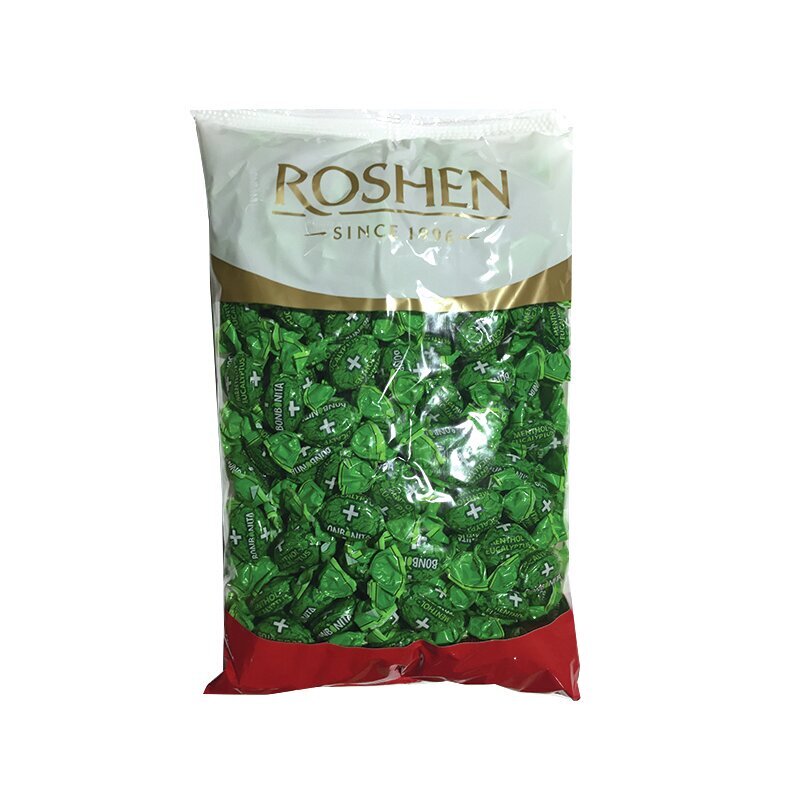 Karamelė Roshen Menthol Eucalyptus, 1 kg kaina ir informacija | Saldumynai | pigu.lt