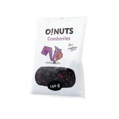 Сушеная клюква Oinuts, 150 g цена и информация | Орехи, сухофрукты, семечки | pigu.lt