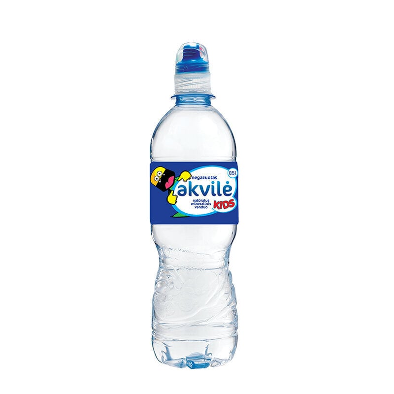 Negazuotas mineralinis vanduo Akvilė Kids, 0,5 l цена и информация | Vanduo | pigu.lt