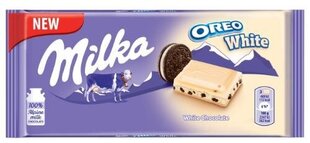 Šokoladas Milka Oreo White, 100g kaina ir informacija | Saldumynai | pigu.lt