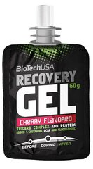 Vyšnių skonio gėrimas BioTech USA Recovery Gel, 60 g. kaina ir informacija | Biotech Maisto prekės | pigu.lt