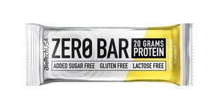 Baltyminis batonėlis BioTech USA Zero Bar, šokoladinis, su bananais, 50 g kaina ir informacija | Batonėliai | pigu.lt
