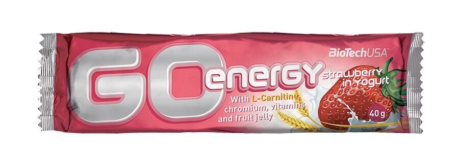 Energinis batonėlis BioTechUSA Go Energy Bar, 40 g kaina ir informacija | Batonėliai | pigu.lt