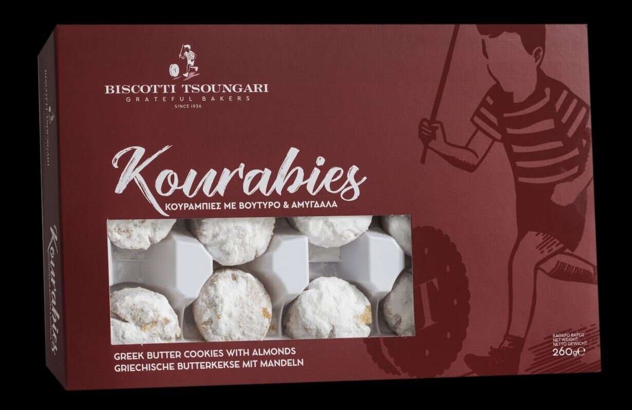 Sausainiai Biscotti tsoungari Kourabiedes su migdolais, 260 g kaina ir informacija | Saldumynai | pigu.lt