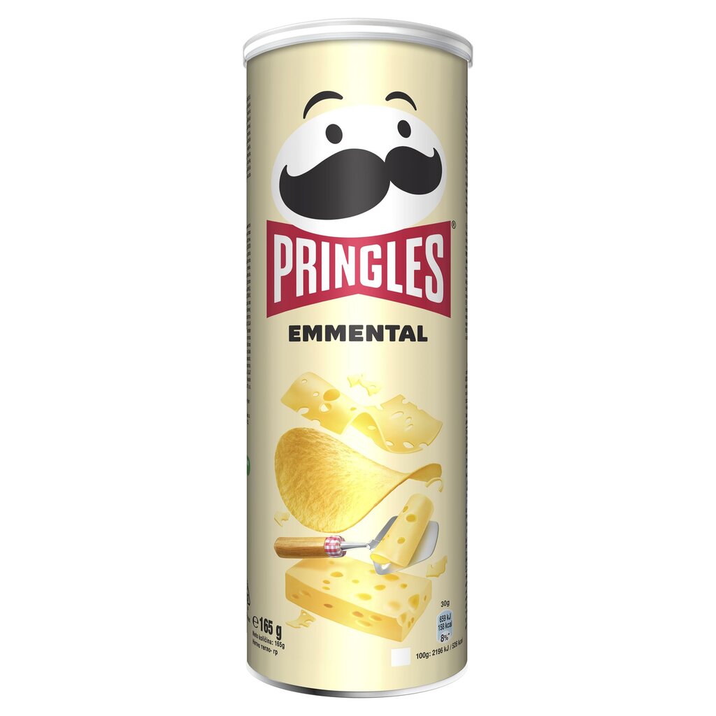 Užkandis Pringles Emmental Cheese, 165 g kaina ir informacija | Užkandžiai, traškučiai | pigu.lt