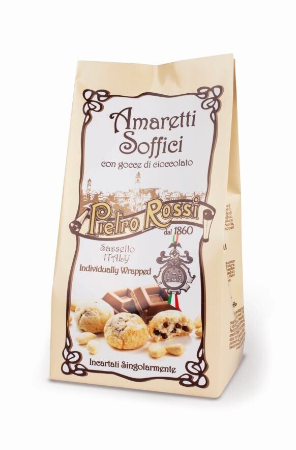 Sausainiai Pietro Rossi Mini Amaretti su šokolado gabaliukais, 150 g цена и информация | Saldumynai | pigu.lt