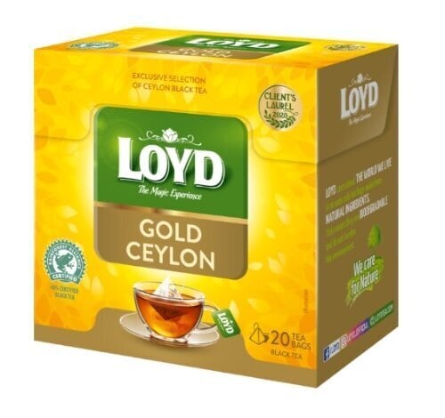 Loyd Gold Ceylon juodoji arbata, 20 x 2 g цена и информация | Arbata | pigu.lt