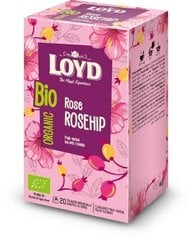 Loyd Rose Rosehip органический травяной чай, 20 x 2 г цена и информация | Чай | pigu.lt