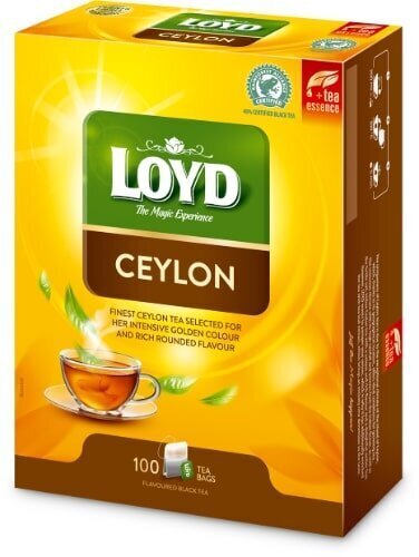 Loyd ceylon aromatizuota juodoji arbata, 100 x 2g цена и информация | Arbata | pigu.lt