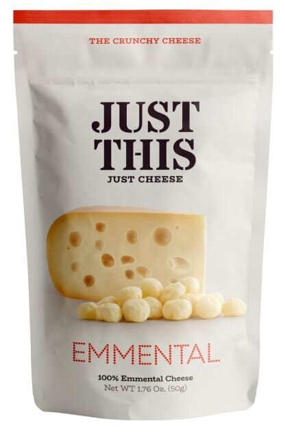 Sūrio užkandis Just This Emmental, 50 g kaina ir informacija | Užkandžiai, traškučiai | pigu.lt
