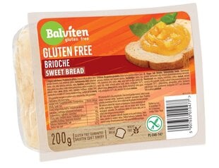 Сладкий хлеб Brioche Balviten без глютена, 200 г цена и информация | Закуски, чипсы | pigu.lt