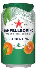 Освежающий газированный напиток San Pellegrino Clementina, 0,33 л цена и информация | Прохладительные напитки | pigu.lt