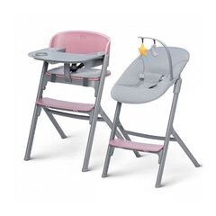 Многофункциональный стульчик для кормления Kinderkraft Livy + лежак Calmee Aster Pink цена и информация | Стульчики для кормления | pigu.lt