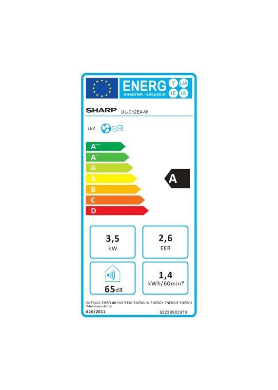 Mobilus oro kondicionierius Sharp Air UL-C12EA-W, 3.52kW kaina ir informacija | Kondicionieriai, šilumos siurbliai, rekuperatoriai | pigu.lt