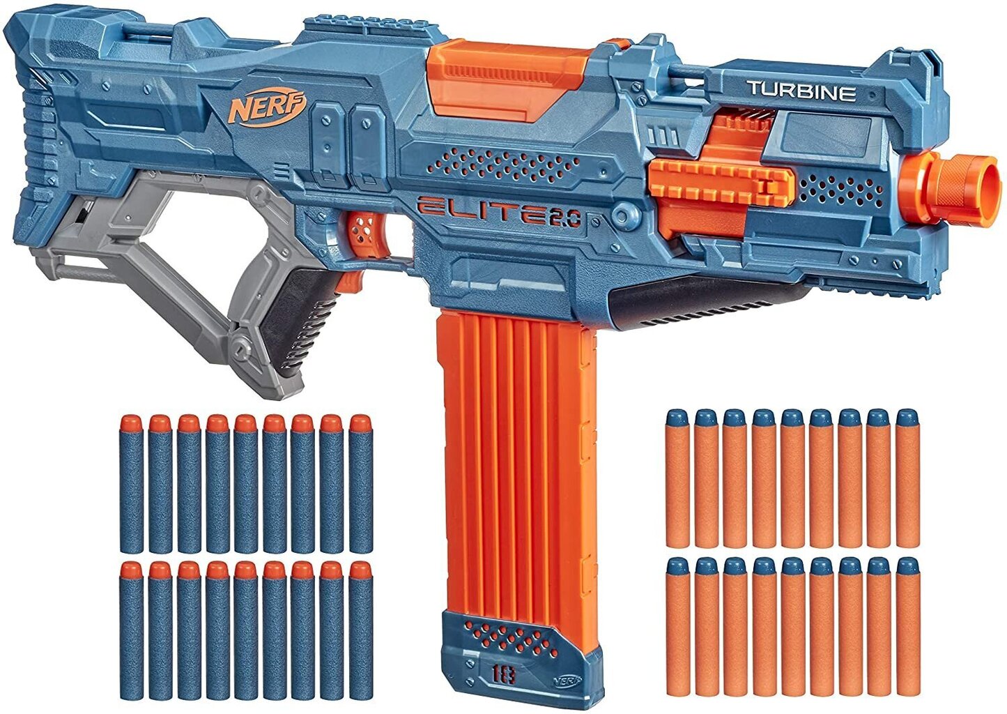 Бластер Nerf Elite 2.0 Turbine CS 18 (E9481) - Картонная Эко упаковка цена  | pigu.lt