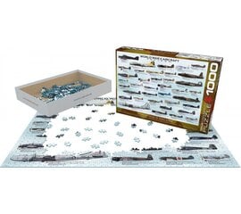 Dėlionė Eurographics, 6000-0075, WWII Aircraft, 1000 d. kaina ir informacija | Dėlionės (puzzle) | pigu.lt