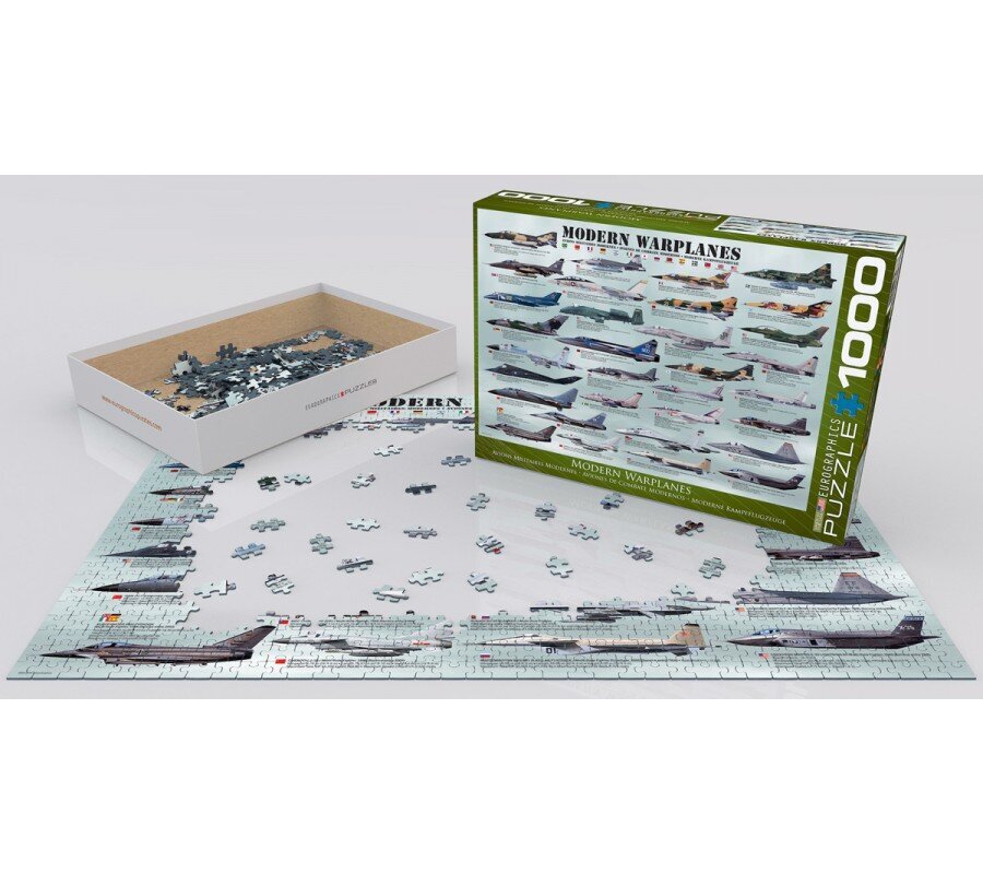 Dėlionė Eurographics, 6000-0076, Modern Warplanes, 1000 d. цена и информация | Dėlionės (puzzle) | pigu.lt