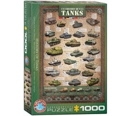 Пазл Eurographics, 6000-0381, History of Tanks, 1000 шт. цена и информация | Пазлы | pigu.lt