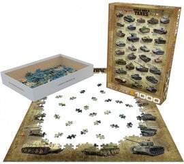 Dėlionė Eurographics, 6000-0388, World War II Tanks, 1000 d. kaina ir informacija | Dėlionės (puzzle) | pigu.lt