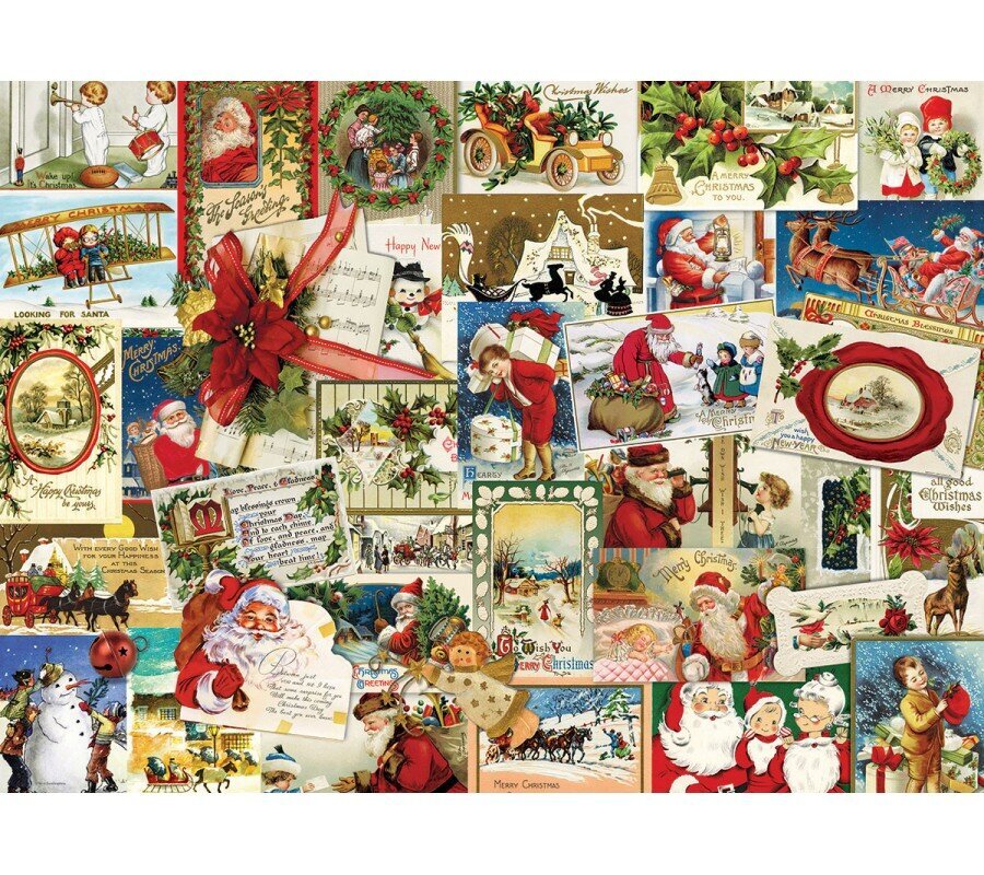 Dėlionė Eurographics, 6000-0784, Vintage Christmas Cards, 1000 d. цена и информация | Dėlionės (puzzle) | pigu.lt