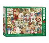 Dėlionė Eurographics, 6000-0784, Vintage Christmas Cards, 1000 d. kaina ir informacija | Dėlionės (puzzle) | pigu.lt