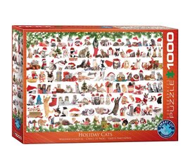 Dėlionė Eurographics, 6000-0940, Holiday Cats, 1000 d. kaina ir informacija | Dėlionės (puzzle) | pigu.lt