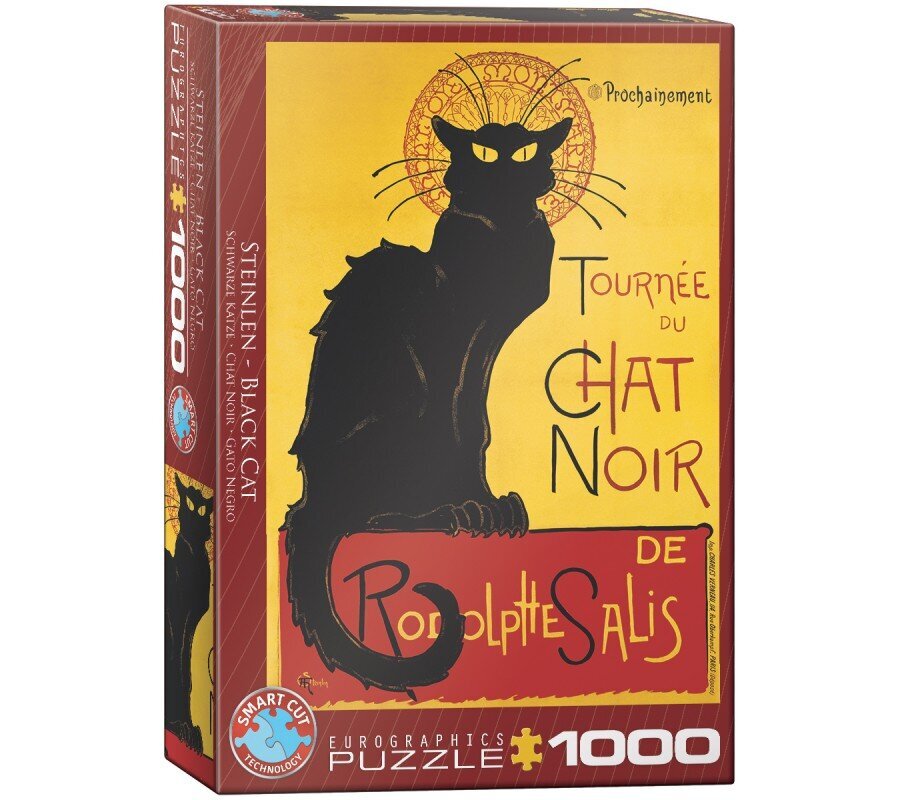 Dėlionė Eurographics, 6000-1399, Tournée du Chat Noir, 1000 d. kaina ir informacija | Dėlionės (puzzle) | pigu.lt