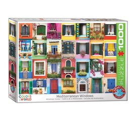 Dėlionė Eurographics, 6000-5350, Mediterranean Windows, 1000 d. kaina ir informacija | Dėlionės (puzzle) | pigu.lt