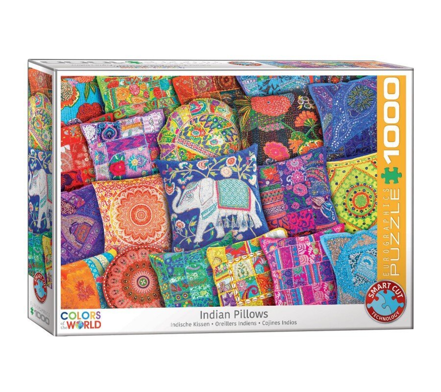 Dėlionė Eurographics, 6000-5470, Indian Pillows, 1000 d. kaina ir informacija | Dėlionės (puzzle) | pigu.lt