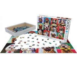 Dėlionė Eurographics, 6000-5523, Funny Dogs, 1000 d. kaina ir informacija | Dėlionės (puzzle) | pigu.lt