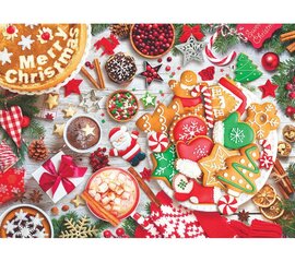 Dėlionė Eurographics, 6000-5623, Christmas Table, 1000 d. kaina ir informacija | Dėlionės (puzzle) | pigu.lt