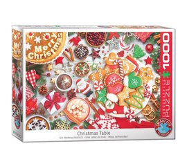 Dėlionė Eurographics, 6000-5623, Christmas Table, 1000 d. kaina ir informacija | Dėlionės (puzzle) | pigu.lt