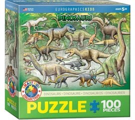 Dėlionė Eurographics, 6100-0098, Dinosaurs, 100 d. kaina ir informacija | Dėlionės (puzzle) | pigu.lt