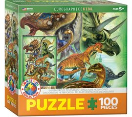 Dėlionė Eurographics, 6100-0360, Herbivorous Dinosaurs, 100 d. kaina ir informacija | Dėlionės (puzzle) | pigu.lt