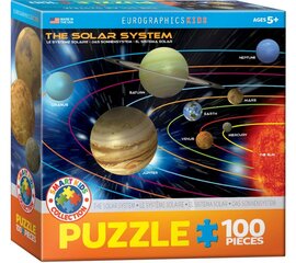 Dėlionė Eurographics, 6100-1009, The Solar System, 100 d. kaina ir informacija | Dėlionės (puzzle) | pigu.lt