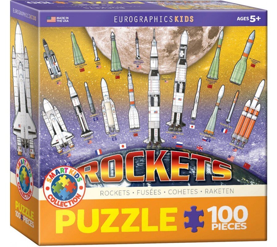 Dėlionė Eurographics, 6100-1015, Rockets, 100 d. kaina ir informacija | Dėlionės (puzzle) | pigu.lt