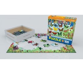 Dėlionė Eurographics, 6100-5485, Garden Butterflies, 100 d. kaina ir informacija | Dėlionės (puzzle) | pigu.lt