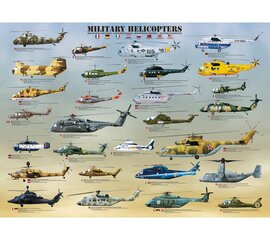 Пазл Eurographics, 6500-0088, Military Helicopters, 500 шт. цена и информация | Пазлы | pigu.lt