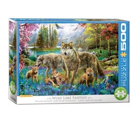 Dėlionė Eurographics, 6500-5360, Wolf Lake Fantasy, 500 d. kaina ir informacija | Dėlionės (puzzle) | pigu.lt