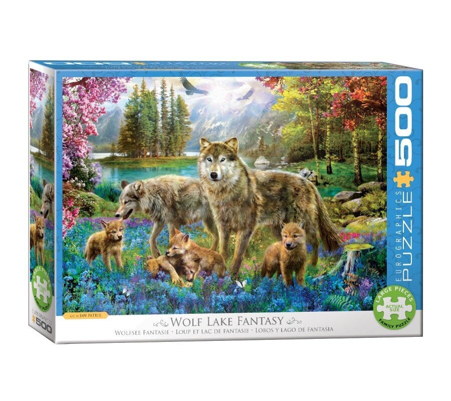 Dėlionė Eurographics, 6500-5360, Wolf Lake Fantasy, 500 d. цена и информация | Dėlionės (puzzle) | pigu.lt