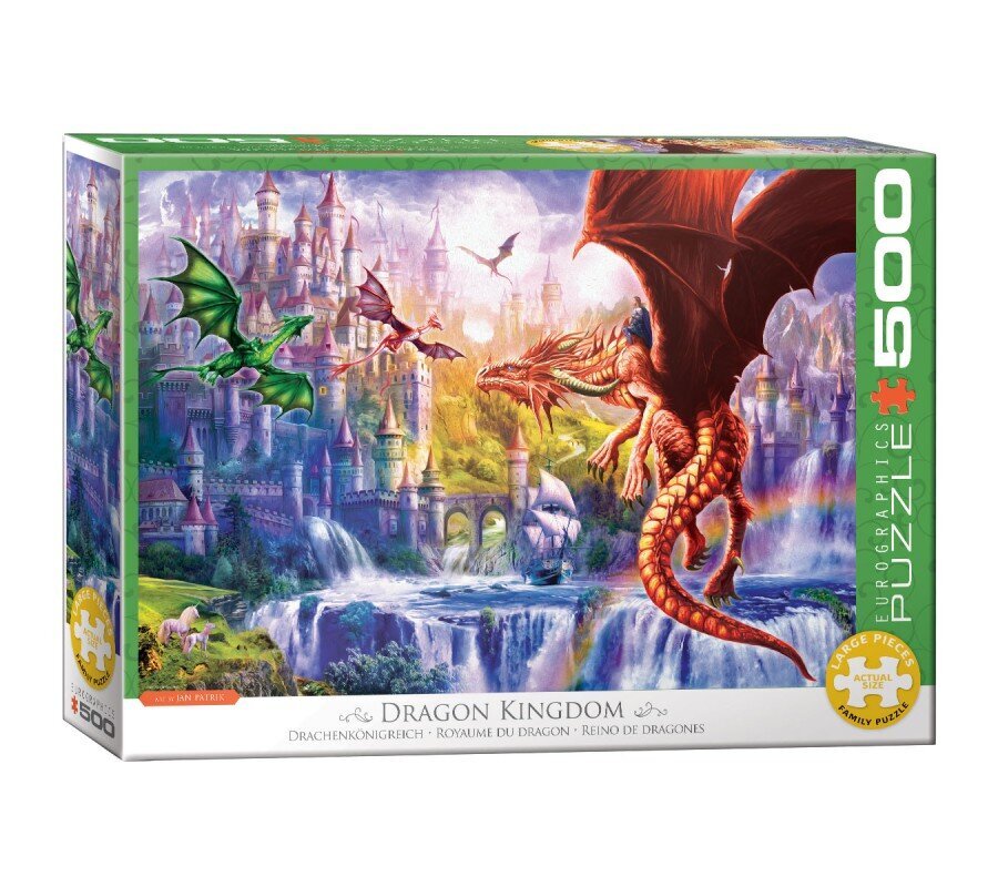 Dėlionė Eurographics, 6500-5362, Dragon Kingdom, 500 d. цена и информация | Dėlionės (puzzle) | pigu.lt